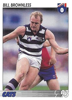 1993 Select AFL #90 Bill Brownless Front